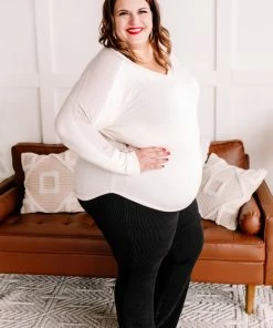 No Ship Drop Ship Straight To The Point Ribbed Dressy Yoga Pants