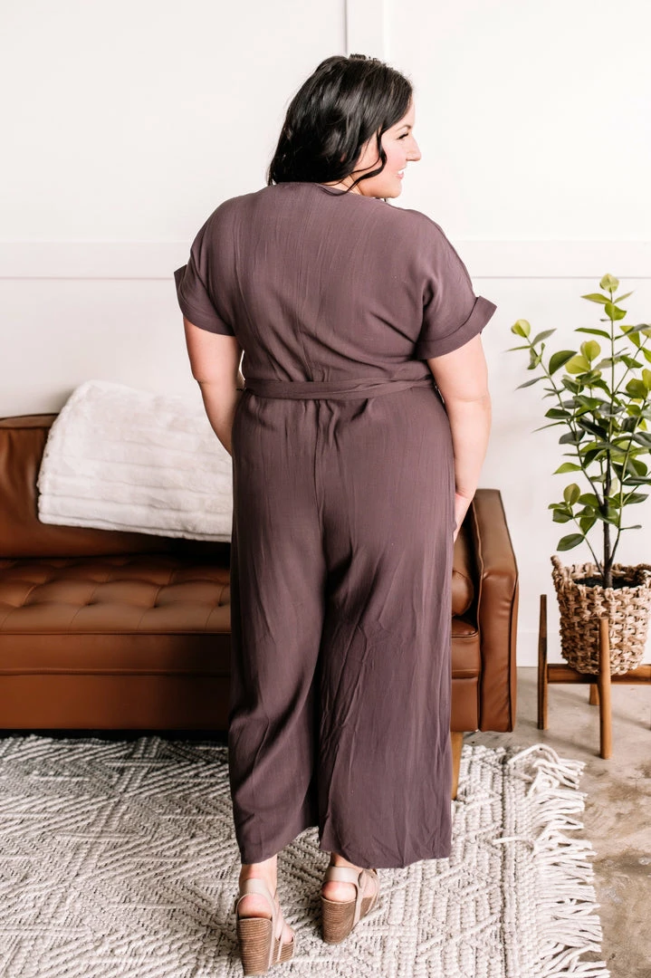 No Ship Drop Ship Make It Happen Jumpsuit In Mahogany 4 No Ship Drop Ship Make It Happen Jumpsuit In Mahogany