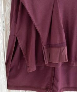 No Ship Drop Ship Play The Long Game Top In Wine Apparel