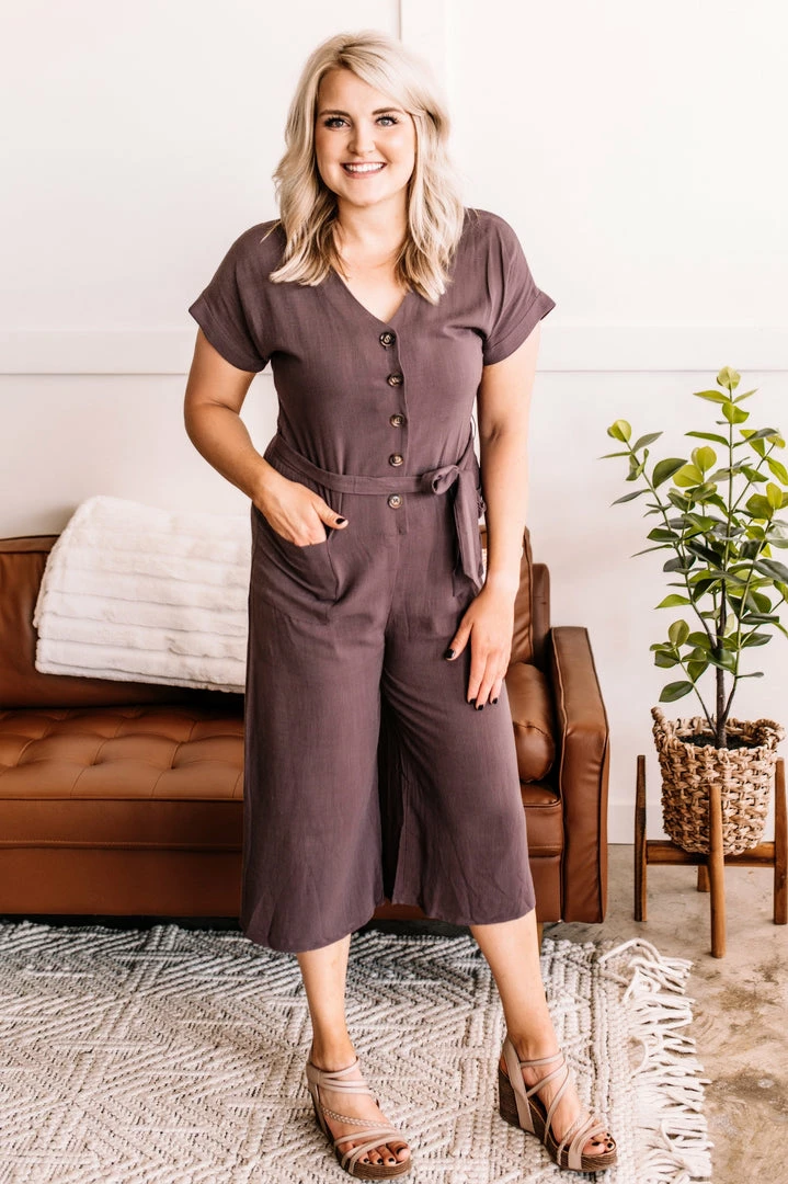 No Ship Drop Ship Make It Happen Jumpsuit In Mahogany 3 No Ship Drop Ship Make It Happen Jumpsuit In Mahogany