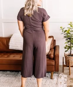 No Ship Drop Ship Make It Happen Jumpsuit In Mahogany 15 No Ship Drop Ship Make It Happen Jumpsuit In Mahogany