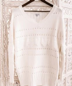 No Ship Drop Ship Aren't You Special Lace Trimmed Sweater Apparel