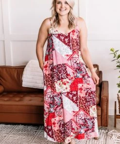 No Ship Drop Ship In A Fix Patchwork Maxi Dress
