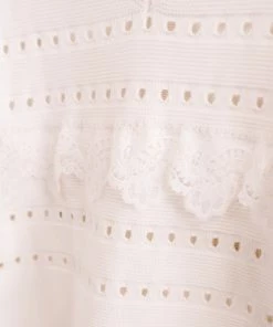 No Ship Drop Ship Aren't You Special Lace Trimmed Sweater Apparel