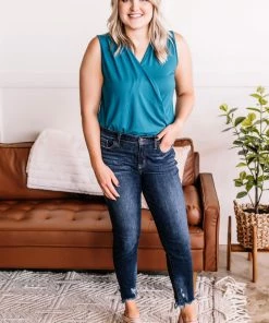 No Ship Drop Ship Ready To Mingle Bodysuit In Teal Apparel