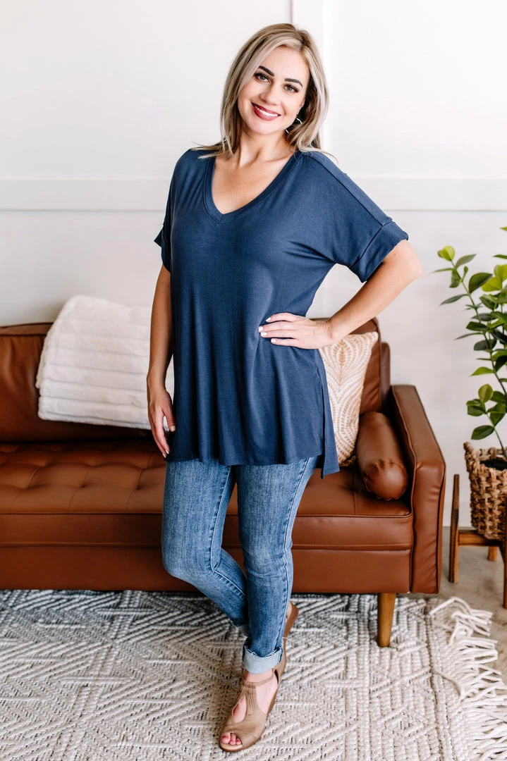 No Ship Drop Ship In My Comfort Zone Oversized Top In Navy 5 No Ship Drop Ship In My Comfort Zone Oversized Top In Navy