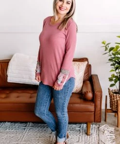 No Ship Drop Ship Building Blocks Waffle Knit Top In Marsala 10 No Ship Drop Ship Building Blocks Waffle Knit Top In Marsala