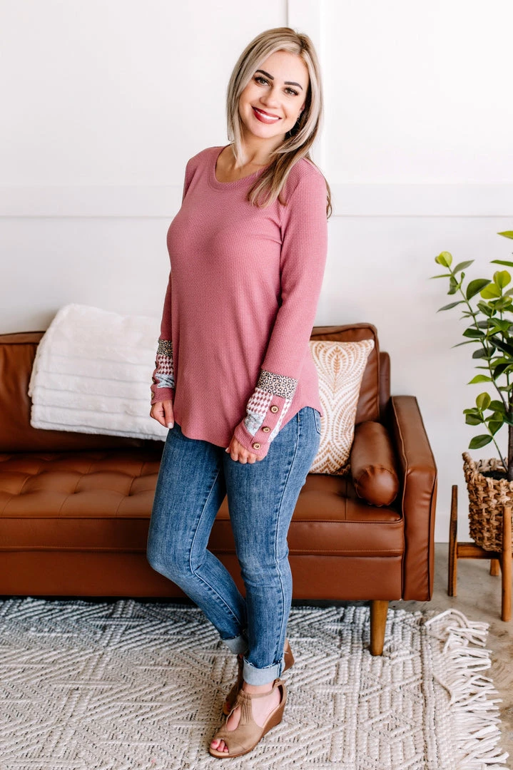 No Ship Drop Ship Building Blocks Waffle Knit Top In Marsala 4 No Ship Drop Ship Building Blocks Waffle Knit Top In Marsala