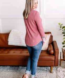 No Ship Drop Ship Building Blocks Waffle Knit Top In Marsala 12 No Ship Drop Ship Building Blocks Waffle Knit Top In Marsala