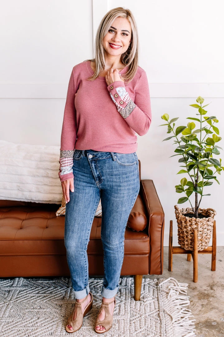 No Ship Drop Ship Building Blocks Waffle Knit Top In Marsala 3 No Ship Drop Ship Building Blocks Waffle Knit Top In Marsala