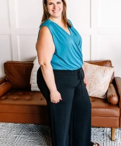 No Ship Drop Ship Ready To Mingle Bodysuit In Teal Apparel