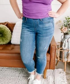 No Ship Drop Ship GHG- Shop Singles Let's Hear It For The Boyfriend Judy Blue Jegging (GHG-7)