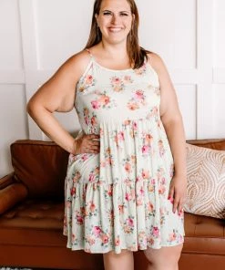 No Ship Drop Ship Pretty Little Thing Midi Dress In Sage Florals