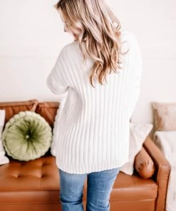 No Ship Drop Ship Aren't You Special Lace Trimmed Sweater Apparel