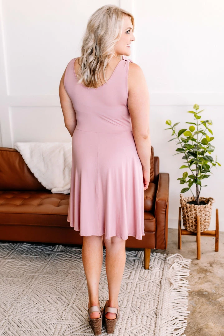 No Ship Drop Ship Endings And Beginnings Wrap A Line Dress In Dusty Pink M 3 No Ship Drop Ship Endings And Beginnings Wrap A Line Dress In Dusty Pink M