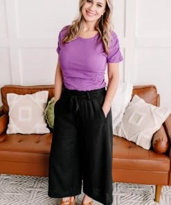 No Ship Drop Ship Gather Your Thoughts Ribbed Top In Lavender Apparel 16 No Ship Drop Ship Gather Your Thoughts Ribbed Top In Lavender Apparel