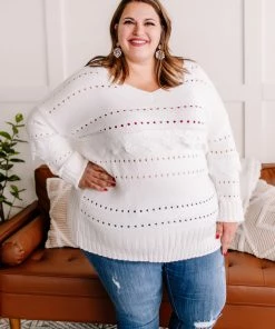 No Ship Drop Ship Aren't You Special Lace Trimmed Sweater Apparel