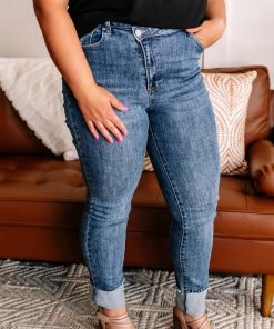 No Ship Drop Ship 1X Any Way You Slice It Cross Over High Rise Jeans By Risen