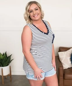 No Ship Drop Ship You're My Lucky Star Sleeveless Top