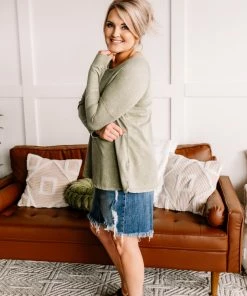 No Ship Drop Ship Apparel Olive To Love You Top