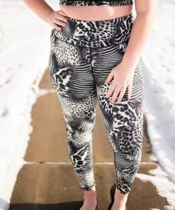 No Ship Drop Ship Strong To The Core Safari Athletic Leggings 8 No Ship Drop Ship Strong To The Core Safari Athletic Leggings