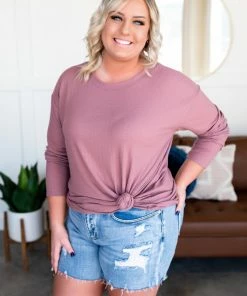 No Ship Drop Ship Never Be Basic Summer Knit In Rose Apparel