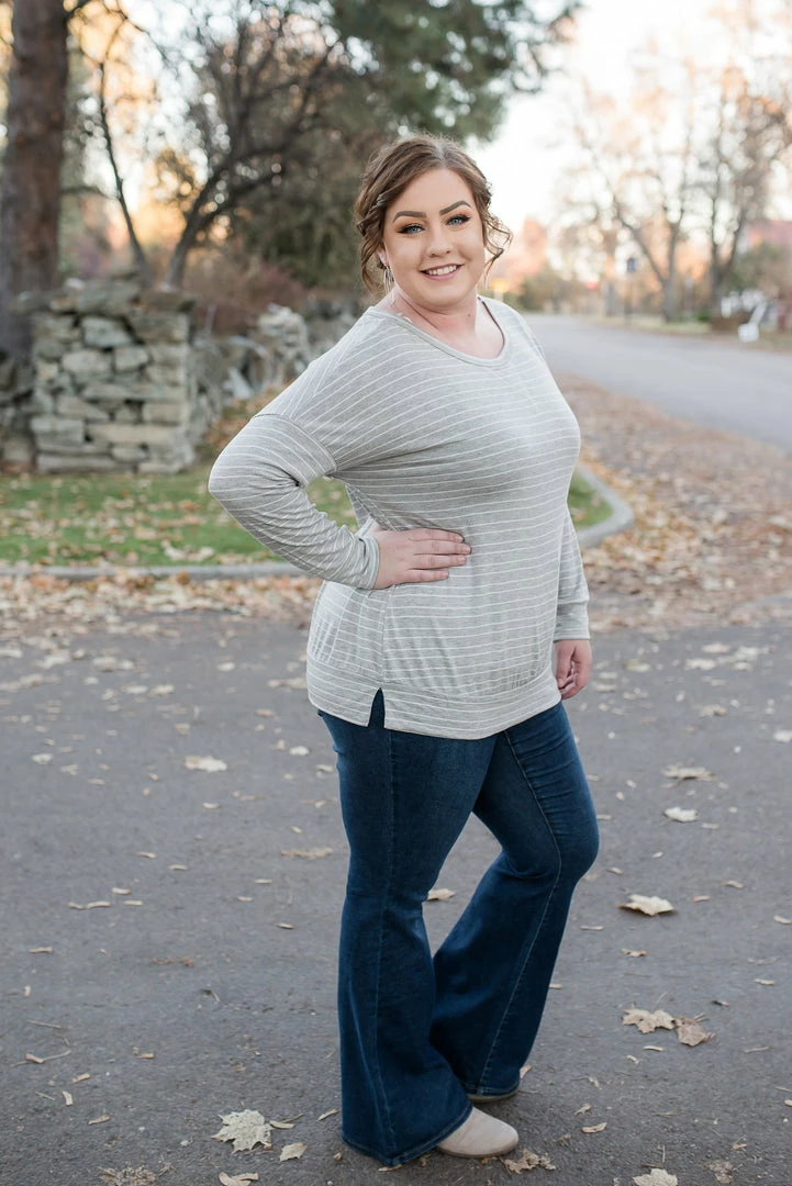 No Ship Drop Ship Skip The Line Top In Iced Gray 4 No Ship Drop Ship Skip The Line Top In Iced Gray