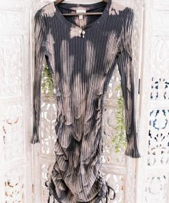 No Ship Drop Ship That's A Cinch Ruched Dress In Unicorn (GHG-S)