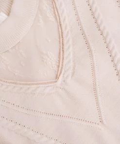 No Ship Drop Ship You Are So Beautiful Lace Sweater In Natural