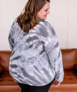 No Ship Drop Ship Apparel Hidden Agenda Top In Slate