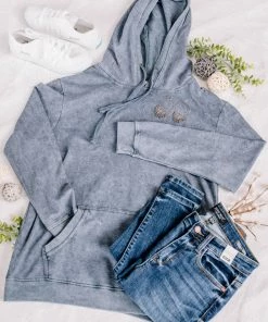 No Ship Drop Ship Once In A Blue Moon Mineral Wash Hoodie (GHG-S) GHG- Shop Singles