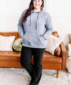 No Ship Drop Ship Once In A Blue Moon Mineral Wash Hoodie (GHG-S) GHG- Shop Singles