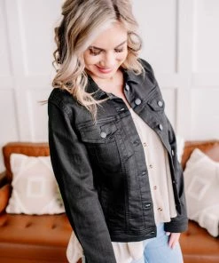 No Ship Drop Ship Back In Black Classic Denim Jacket Apparel