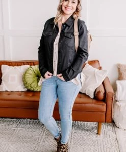 No Ship Drop Ship Back In Black Classic Denim Jacket Apparel