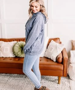 No Ship Drop Ship Once In A Blue Moon Mineral Wash Hoodie (GHG-S) GHG- Shop Singles