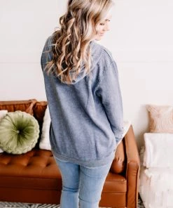 No Ship Drop Ship Once In A Blue Moon Mineral Wash Hoodie (GHG-S) GHG- Shop Singles