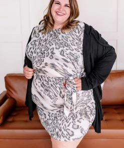 No Ship Drop Ship Journey On Dress In Zebra