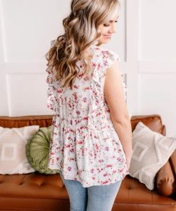 No Ship Drop Ship Everything I Could Dream Of Ivory Floral Blouse (GHG-S) 24 No Ship Drop Ship Everything I Could Dream Of Ivory Floral Blouse (GHG-S)