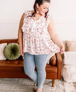 No Ship Drop Ship Everything I Could Dream Of Ivory Floral Blouse (GHG-S) 30 No Ship Drop Ship Everything I Could Dream Of Ivory Floral Blouse (GHG-S)