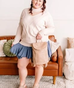 No Ship Drop Ship You Are So Beautiful Lace Sweater In Natural