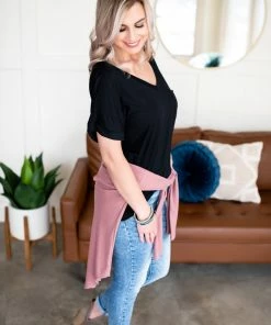 No Ship Drop Ship Never Be Basic Summer Knit In Rose Apparel