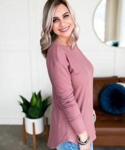 No Ship Drop Ship Never Be Basic Summer Knit In Rose Apparel