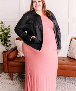 No Ship Drop Ship Back In Black Classic Denim Jacket (GHG-S)