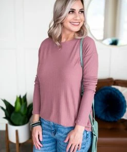 No Ship Drop Ship Never Be Basic Summer Knit In Rose Apparel