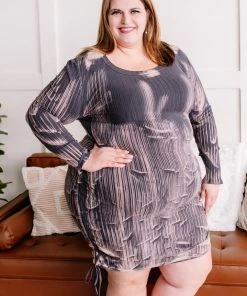 No Ship Drop Ship That's A Cinch Ruched Dress In Unicorn (GHG-S)