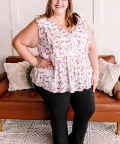 No Ship Drop Ship Everything I Could Dream Of Ivory Floral Blouse (GHG-S) 22 No Ship Drop Ship Everything I Could Dream Of Ivory Floral Blouse (GHG-S)