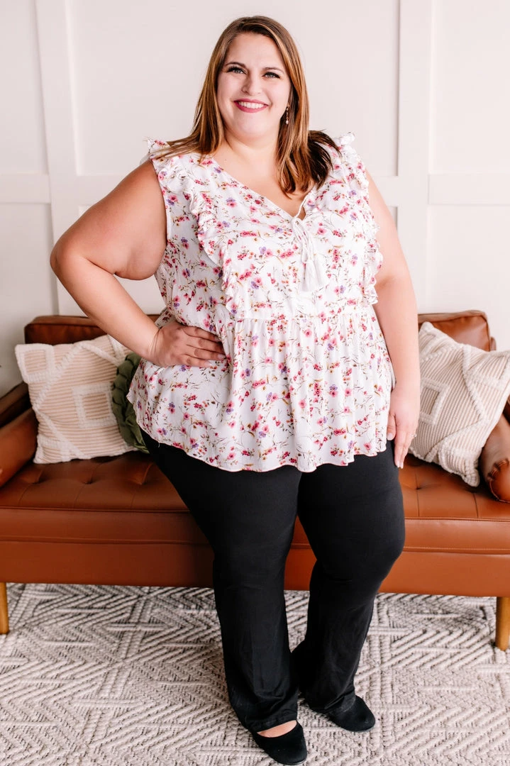 No Ship Drop Ship Everything I Could Dream Of Ivory Floral Blouse (GHG-S) 6 No Ship Drop Ship Everything I Could Dream Of Ivory Floral Blouse (GHG-S)