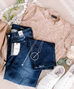 No Ship Drop Ship Say It With Style Mock Neck Top In Caramel Apparel