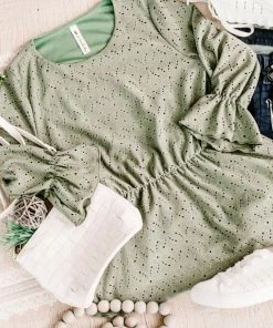 No Ship Drop Ship GHG- Shop Singles Eye Can See Clearly Now Vintage Eyelet Top In Olive (GHG - S, 1XL) 29 No Ship Drop Ship GHG- Shop Singles Eye Can See Clearly Now Vintage Eyelet Top In Olive (GHG - S, 1XL)