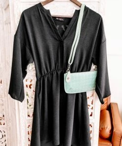 No Ship Drop Ship After Midnight Black Gabby Style Dress (GHG-S)